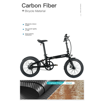 Naicisports X2+ Lightweight Carbon Fibre Folding eBike