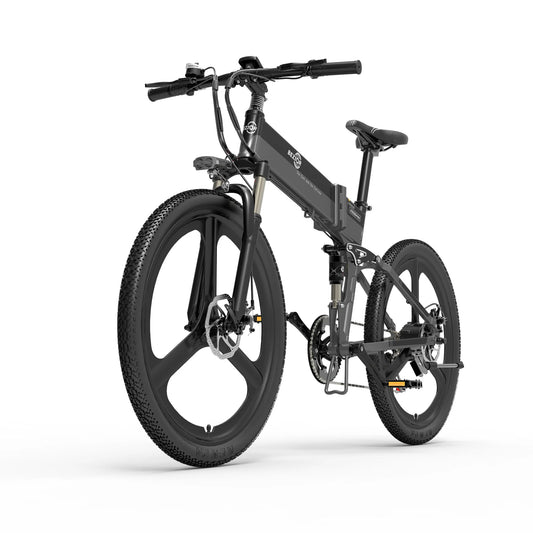 Bezior X500 Pro 26" 500w 7 Speed Adults Folding Electric Mountain / Hybrid City Bike